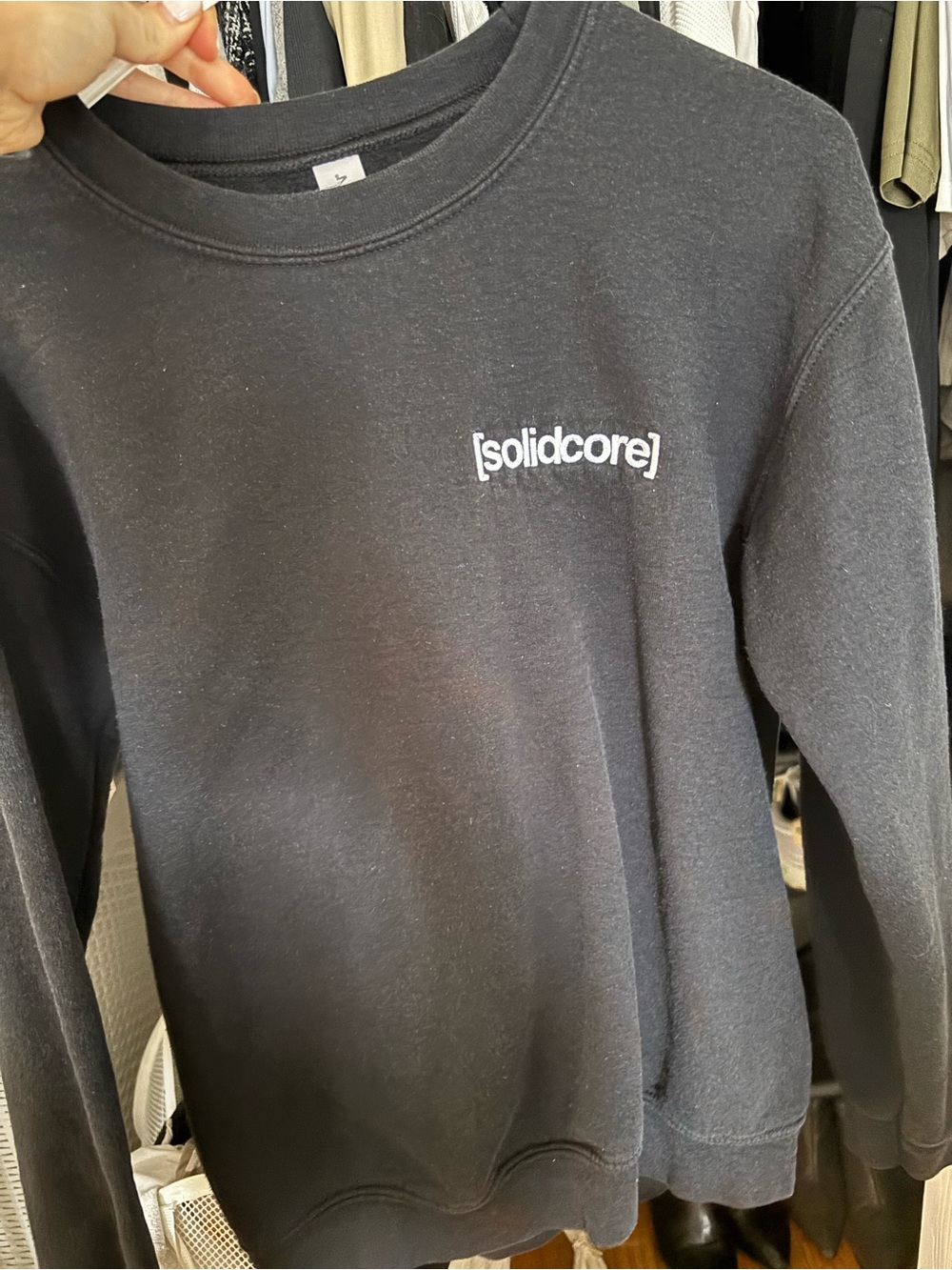 Solidcore Black Crewneck Sweatshirt
